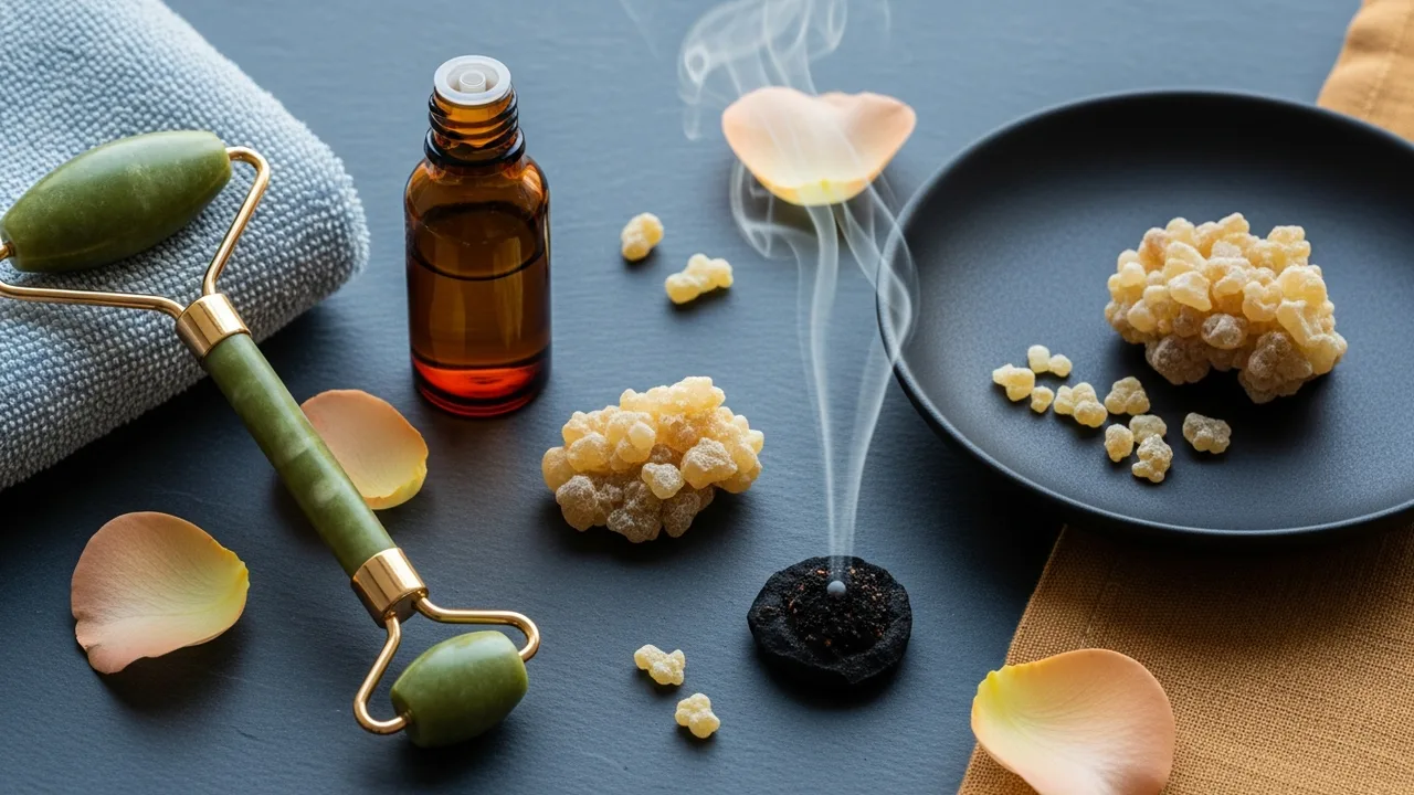 DIY Frankincense and Rose Face Oil for Mature Skin